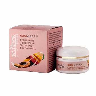 Крем для лица питательный с фруктовыми экстрактами и витамином Е, Aasha Herbals