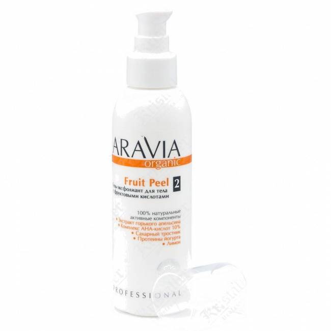 Гель-эксфолиант для тела с фруктовыми кислотами Aravia Organic Fruit Peel Гель-эксфолиант для тела с фруктовыми кислотами Aravia Organic Fruit Peel